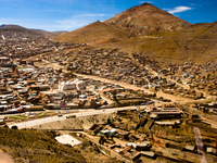 potosi city under mount cerro Potosi, Sucre, Potosi Department, Santa Cruz Department, Bolivia, South America