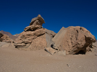 desert of siloli Laguna Colorado, Potosi Department, Bolivia, South America