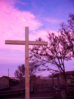 cross in san juan Laguna Colorado, Potosi Department, Bolivia, South America