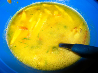 food--soup in salar tour Laguna Colorado, Potosi Department, Bolivia, South America