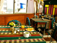 food--breakfast at jerusalem hotel Potosi, Potosi Department, Bolivia, South America