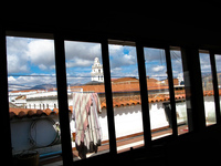 hotel--liberal hotel breakfast room Sucre, Santa Cruz Department, Bolivia, South America