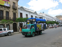 transport--dino truck Sucre, Santa Cruz Department, Bolivia, South America
