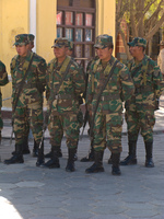 soldier parade in uyuni Uyuni, Potosi, Potosi Department, Bolivia, South America