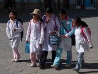 school day in uyuni Uyuni, Potosi, Potosi Department, Bolivia, South America