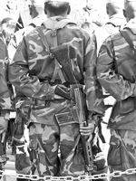 soldiers in uyuni Uyuni, Potosi, Potosi Department, Bolivia, South America