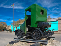 railway cart Uyuni, Potosi, Potosi Department, Bolivia, South America