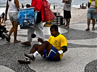 view--football acrobat Rio de Janeiro, Rio de Janeiro, Brazil, South America