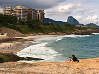 guitar player of ipanema Rio de Janeiro, Rio de Janeiro, Brazil, South America