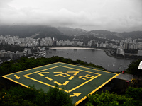 helicopter landing pad Rio de Janeiro, Rio de Janeiro, Brazil, South America