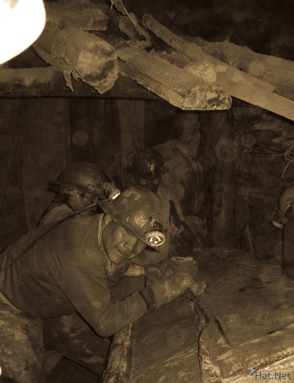 working miners