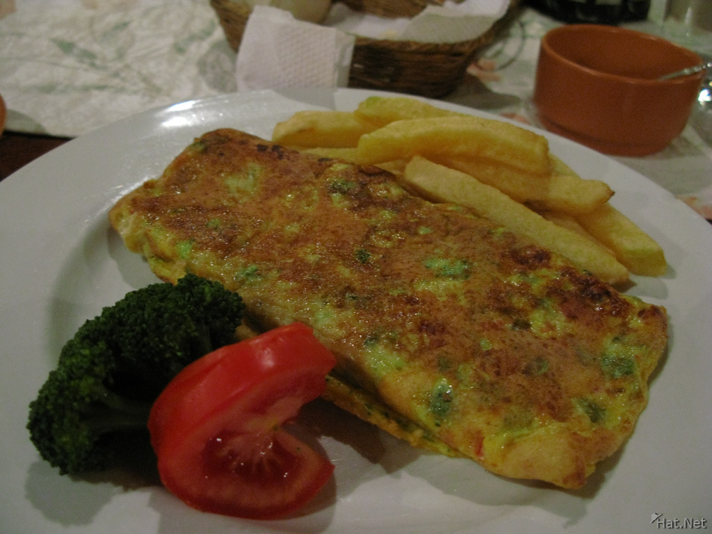 food--vegetarian omelet in la posada