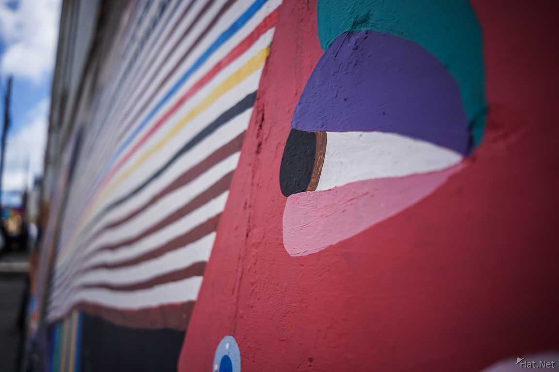 Valparaiso Street Art Rainbow Eyes