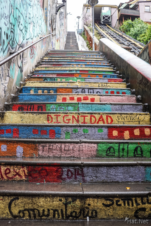 Colorful Stairs in Valparaiso