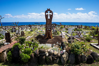 Easter Island Cemetery Hanga Roa,  Región de Valparaíso,  Chile, South America