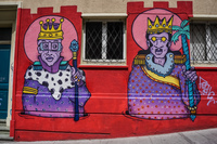 Valparaiso Street Art Two Kings Valparaíso,  Región de Valparaíso,  Chile, South America
