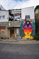 Valparaiso Street Art Magic Lady Alemania - General Mackena / Ori,  Valparaíso,  Región de Valparaíso,  Chile, South America