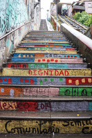 Colorful Stairs in Valparaiso Cochrane - Almirante Muñoz H,  Valparaíso,  Región de Valparaíso,  Chile, South America
