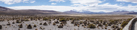 Wide screen Guallatiri Volcano panorama Putre,  Región de Arica y Parinacota,  Chile, South America