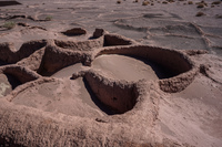 ruins of desert houses San Pedro de Atacama,  Región de Antofagasta,  Chile, South America