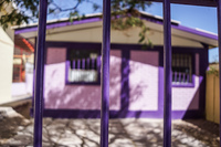 Purple House in Pica Pica,  Región de Tarapacá,  Chile, South America