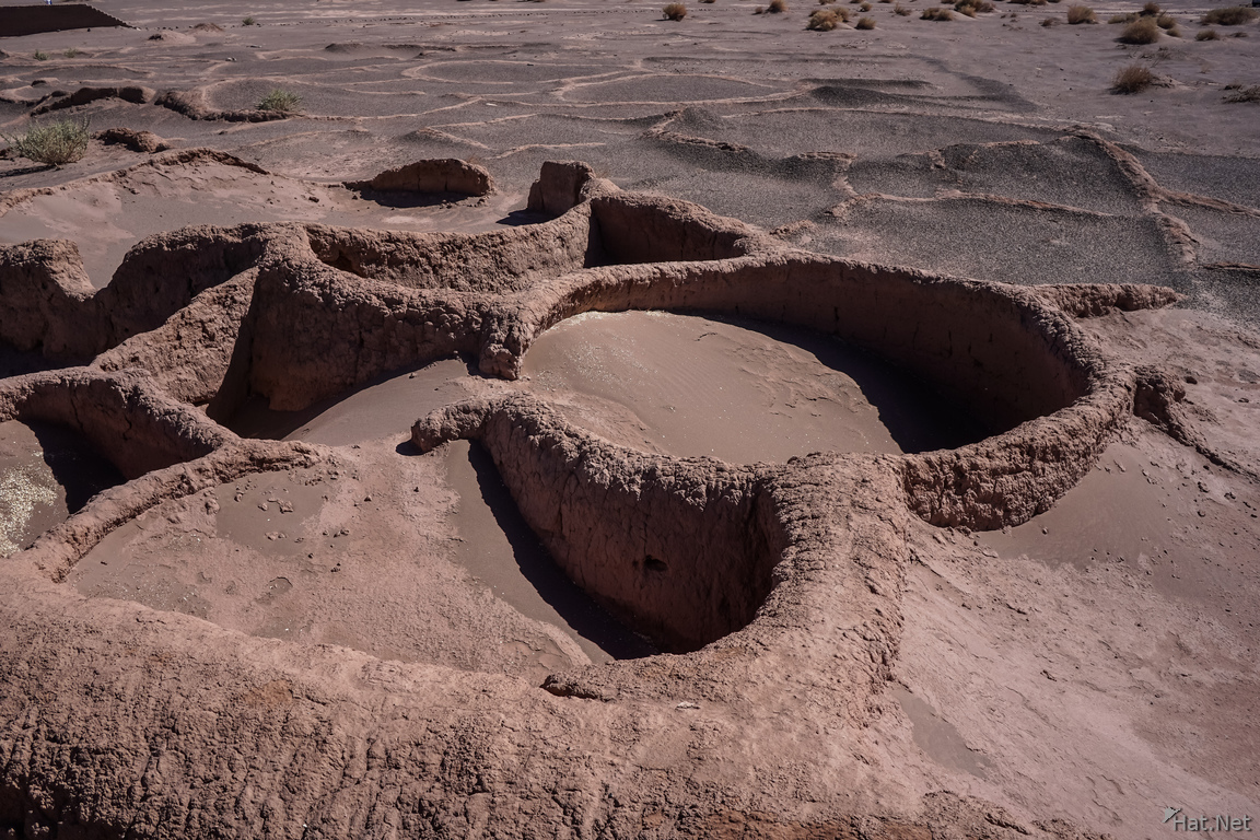 ruins of desert houses