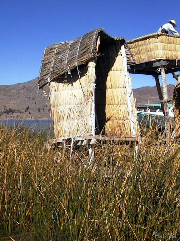 an out house on the floating island